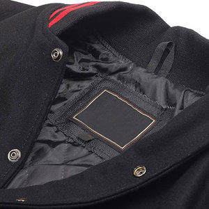 Men's Regular Size Varsity Jacket Customizable Logo Fashionable Block Bomber Breathable Fleece <b>Plain</b> Color Varisity Jackets - Product Image 2