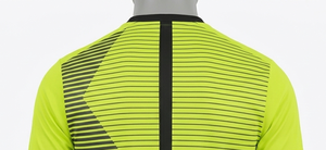 Polo de football de qualité supérieure en sublimation avec col et brassard en maille plate, 100 % polyester jacquard 150 g/m² - Product Image 3