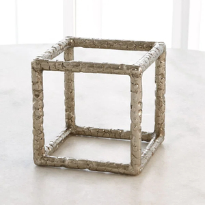 Decoración para el Hogar, Escultura Geométrica de Aluminio Dorada, Estilo Moderno, Cubo, Triángulo, Esfera, Arte, Adornos de Mesa para Cumpleaños, Regalos - Product Image 2