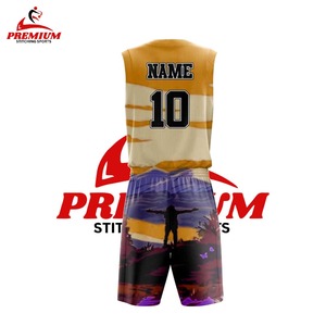 Meilleur Maillot de Basketball Sans Manches Confortable, Imprimé, Respirant, Anti-Bactérien, Protection UV, Personnalisable pour Adultes, Couleur Unie, Taille Plus - Product Image 4
