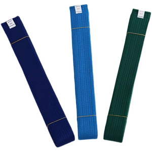 Cinturones de Entrenamiento Profesionales para Artes Marciales, Karate, BJJ, Taekwondo, Jiu Jitsu, con Logotipo Personalizado, Ajustables, de Poliéster/Algodón, Duraderos, OEM - Product Image 6