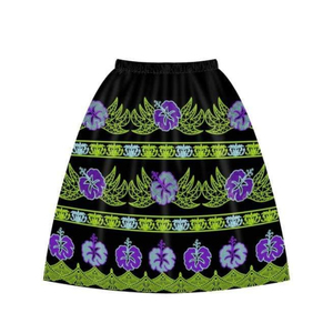 Jupe en coton pour femme, imprimée, brodée de fleurs, style décontracté pour l'été et la plage, personnalisable en couleur et taille, anti-plis, pour le streetwear - Product Image 2
