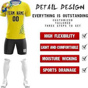 Ensemble de maillots de foot respirants et à séchage rapide pour enfants, ensembles d'uniformes de foot personnalisés, uniformes de foot pour hommes, uniformes de football, téléchargés par Dress Sports - Product Image 4