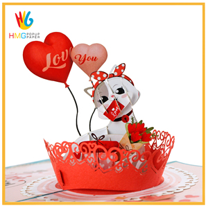 La mejor opción para la decoración y el regalo de San Valentín Romántico 3D Pop Up Tarjetas de amor Saludo para San Valentín - Product Image 6