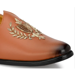 Chaussures traditionnelles en cuir faites à la main de qualité supérieure pour hommes, Nagra Jutti par Asken Atelier - Product Image 4