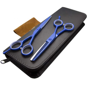 Ciseaux de coiffure à usage domestique Kit de 4 ciseaux de coupe amincissants ensemble de coupe de coiffeur - Product Image 1