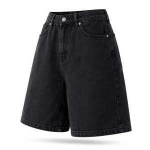 Shorts en jean amples pour femmes en gros - Options personnalisées disponibles auprès d'un fabricant de confiance - Product Image 3