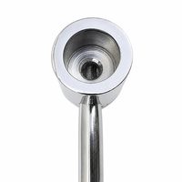 Ensemble de pipe à fumer en acier inoxydable de type droit traditionnel de luxe Ahmad Fabric, réutilisable, avec étui en cuir, cadeau pour papa, mari