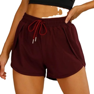 Femmes taille haute personnalisée Gym Fitness Activewear couleur unie 2026 Shorts chauds pour la course et l'utilisation décontractée motif décoration - Product Image 4