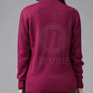 Suéter de Mujer en Oferta, 100% Algodón/Lana Pura, Suave y Cálido para Invierno, Precio al por Mayor - Product Image 3