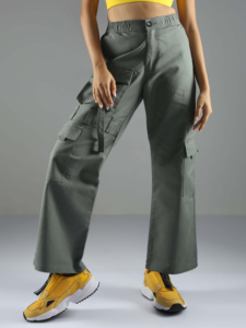 Pantalon cargo vintage coupe ample et déchirée, coupe haute, jambe large, coupe oversize, coupe-vent, 6 poches, pour homme - Product Image 3