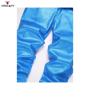 Pantalones de cuero para hombre, estilo hip-hop, holgados, informales, de tiro medio, impermeables y transpirables, para otoño. - Product Image 2