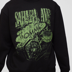 Wholesale Custom Logo Printed <b>Men</b> Sweatshirts Loose Fit O-Neck Oversize <b>Pullover</b> <b>Men</b> Basics Cotton Blended Sweatshirt - Product Image 6