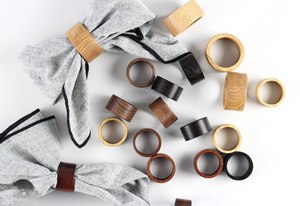 Anneau de serviette en bois naturel écologique, camping, mariage, table à manger, décoration de la maison, fait main, durable, classique, meilleur prix - Product Image 5