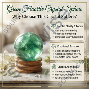 Esfera de Cristal de Fluorita Natural Tallada en Forma de Huevo, Globo Decorativo Curativo para Manualidades, Regalos y Decoración - Product Image 5