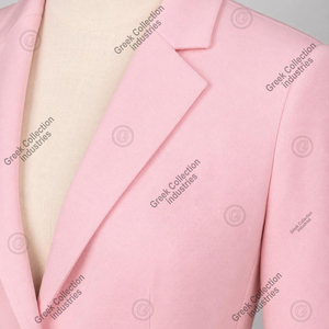 Personnalisé | ALPHA |   Blazer Sorority AKA pour femmes, vêtements grecs de sororité, blazer rose léger avec logo brodé, manteaux décontractés - Product Image 6