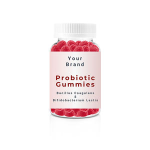 Probiotiques pour adultes de qualité supérieure, largement fournis, 100% naturels, aromatisés à la fraise, Bacillus coagulans, Bifidobacterium lactis - Product Image 1