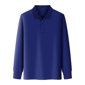 Camiseta de Golf de Manga Larga con Logotipo Personalizado, Estilo Casual Marrón, Corte Holgado, Diseño Sólido, Ropa Masculina de Alta Calidad - Product Image 4