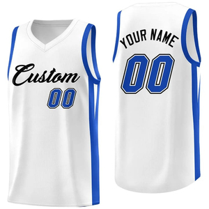 Unisex Basketball Jersey Set Black White Geometric Print Sleeveless Shorts Moisture Wicking Breathable <b>Athletic</b> Wear - Product Image 5