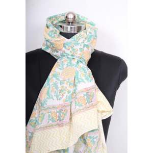 High Quality Handmade Block Printed Women's Bandeau Pareo <b>Sarong</b> Dress Customizable Floral Cotton <b>Beach</b> <b>Wrap</b> cotton scarf/pareo - Product Image 4