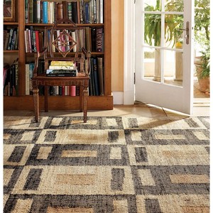 Chunky Hand Braided Jute Rug | Natural Basket Weave Area Carpet | Thick Textured Flatweave <b>Mat</b> Machine Made Non-Slip Wabi-Sabi - Product Image 5