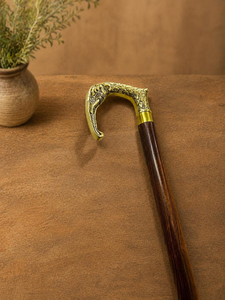 Bastón de Madera con Cabeza de Elefante Vintage, Bastón de Caballero Hecho a Mano, Bastón Decorativo Antiguo, Regalo Clásico - Product Image 3