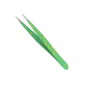 Pinces à cils de qualité supérieure, revêtement papier, pointe droite, acier allemand, pour hommes et femmes - Product Image 1