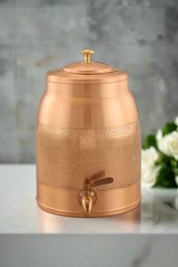 Unicorn Handicrafts Premium Copper Eco-friendly Modern Handmade <b>Water</b> <b>Dispenser</b> Cooler Lids <b>Office</b> Home Hotel Restaurant - Product Image 1