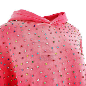 Sweats à capuche pour femmes avec strass, respirants et à séchage rapide, basiques pour l'hiver, qualité supérieure, prix de gros - Product Image 3
