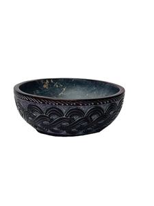 Arbre de vie sculpté à la main de haute qualité du fabricant indien, bol coloré en stéatite, cadeau de stockage durable écologique - Product Image 2