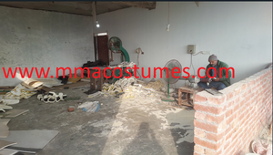 Gants de boxe professionnels personnalisés en cuir de vachette bleu et noir, à doigts entiers, avec fermeture auto-agrippante, 12oz/8oz/6oz/16oz, haute performance - Product Image 4