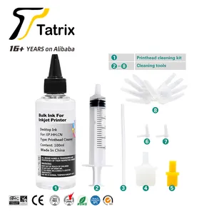 Tatrix Pembersih Printer Cair, Kit Pembersih Printer Printer Cair untuk Nozzle Printer Inkjet KIT Pembersih Liquido Limpiador De Tinta