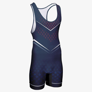 Custom Breathable Printed Wrestling Singlet Strong Polyester Fabric Wholesale Manufacturer Direct Bulk Supply - Product Image 2