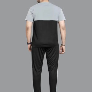 High Quality Sports Men Track Suit Breathable <b>Top</b> Quality Polyester/cotton 2 Piece Sweat Pant and <b>Zipper</b> Men's Track Suit - Product Image 4