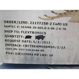 1 Lote de 158 Placas Samtec SEAM8-30-S05.0-S-06-2-K - Equipo y Piezas de Semiconductores de Confianza de Marca Global - Product Image 6