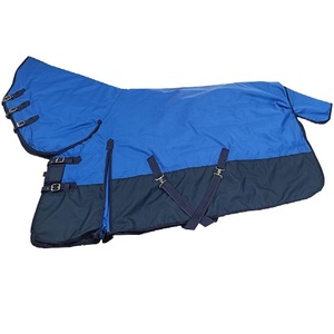 Manta para Caballo Hecha a Mano, Impermeable y Transpirable, con Aislamiento de Poliéster de 250g, 1200D Rip Stop, para Invierno, con 4 Correas para las Patas - Product Image 1