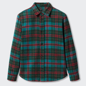 Camisa de Franela para Hombre de Primera Calidad, Ecológica, Transpirable, de Secado Rápido, Tejido de Hilo Teñido Suave, Diseño Clásico a Cuadros, Cierre de Botones - Product Image 1