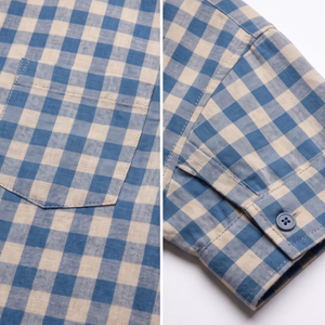 Camiseta de maternidad a cuadros de manga corta para mujer, cuello redondo, corte holgado, 100% algodón, camisa de maternidad a cuadros, camisas de maternidad con botones para mujer - Product Image 6