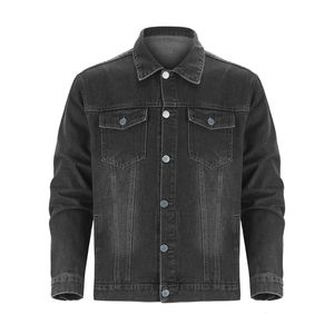 Veste en jean pour homme de haute qualité, design personnalisé, fermeture à boutons, meilleure veste d'hiver. - Product Image 1