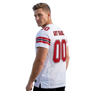 Maillot de football américain personnalisé – Nom et numéro d'équipe personnalisés, uniforme de sport en mesh respirant pour hommes et jeunes - Product Image 2