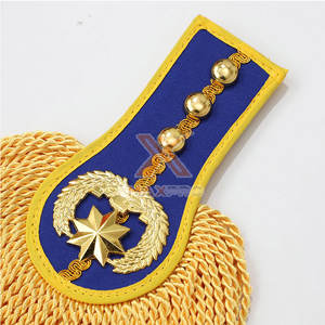 Epaulettes de Uniforme Ceremonial de Color Sólido con Logotipo Personalizado de Alto Rendimiento y Diseño Único - Product Image 5