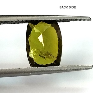 Turmalina natural sin tratar de corte cojín, verde, 2.00 quilates, facetada, piedra preciosa suelta de 7.1x9.5 mm para la elaboración de joyas - Product Image 6