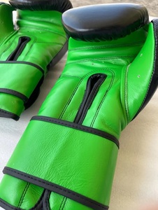 Guantes de Boxeo Profesionales de Cuero Auténtico Estilo Mexicano, Sanda MMA, Cierre de Gancho y Bucle en la Muñeca, Logotipo Personalizado OEM ODM, Alta Calidad - Product Image 4