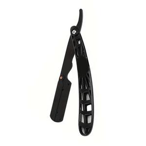 MORJE Surgical Straight Razor Single Blade Stainless Steel For Barber Shop Face <b>Shaving</b> Male ABS Plastic Handle - Product Image 6