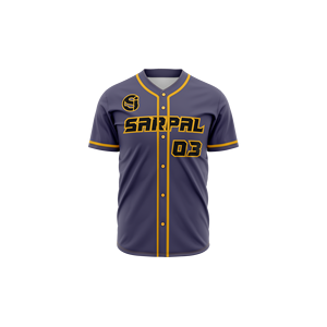 Uniforme de Béisbol Personalizado 2026 con Impresión por Transferencia de Calor, Manga Corta, Cuello en V, Secado Rápido, OEM, Alta Calidad, para Hombre - Product Image 1