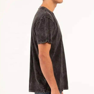 Camiseta de Moda con Efecto Desgastado por el Sol de Alta Calidad, Camiseta Oversize Personalizada con Efecto Desgastado por el Sol para Hombre, Nueva Llegada - Product Image 5