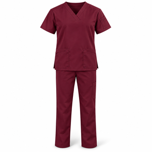 Breathable Woven Fabric Set for Hospital Staff <b>Scrub</b> <b>Nurse</b> Uniform for Pharmacy Emergency or Surgery - Product Image 3