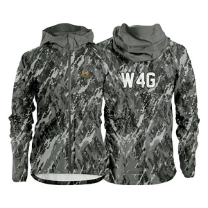 Wholesale Custom Sublimated Hooded Windbreaker <b>Jacket</b> Eco Friendly Full Zip Lightweight <b>Waterproof</b> Recycled Sportswear - Product Image 3