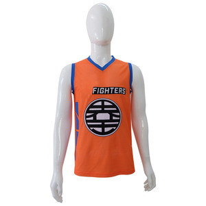 เสื้อบาสเก็ตบอลผู้ชายไซส์ใหญ่พิเศษ พิมพ์ลายการ์ตูนแบบซับลิเมชั่น ผ้าสแปนเด็กซ์/ไนลอน ระบายอากาศได้ดี รับผลิตตามสั่งพร้อมปักโลโก้ ขายส่งจากโรงงาน - Product Image 1