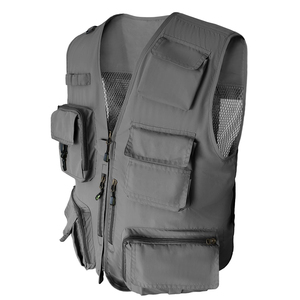 Gilet cargo multi-poches respirant et à séchage rapide pour homme, coupe-vent, pour la pêche en plein air, en vente en ligne - Product Image 5